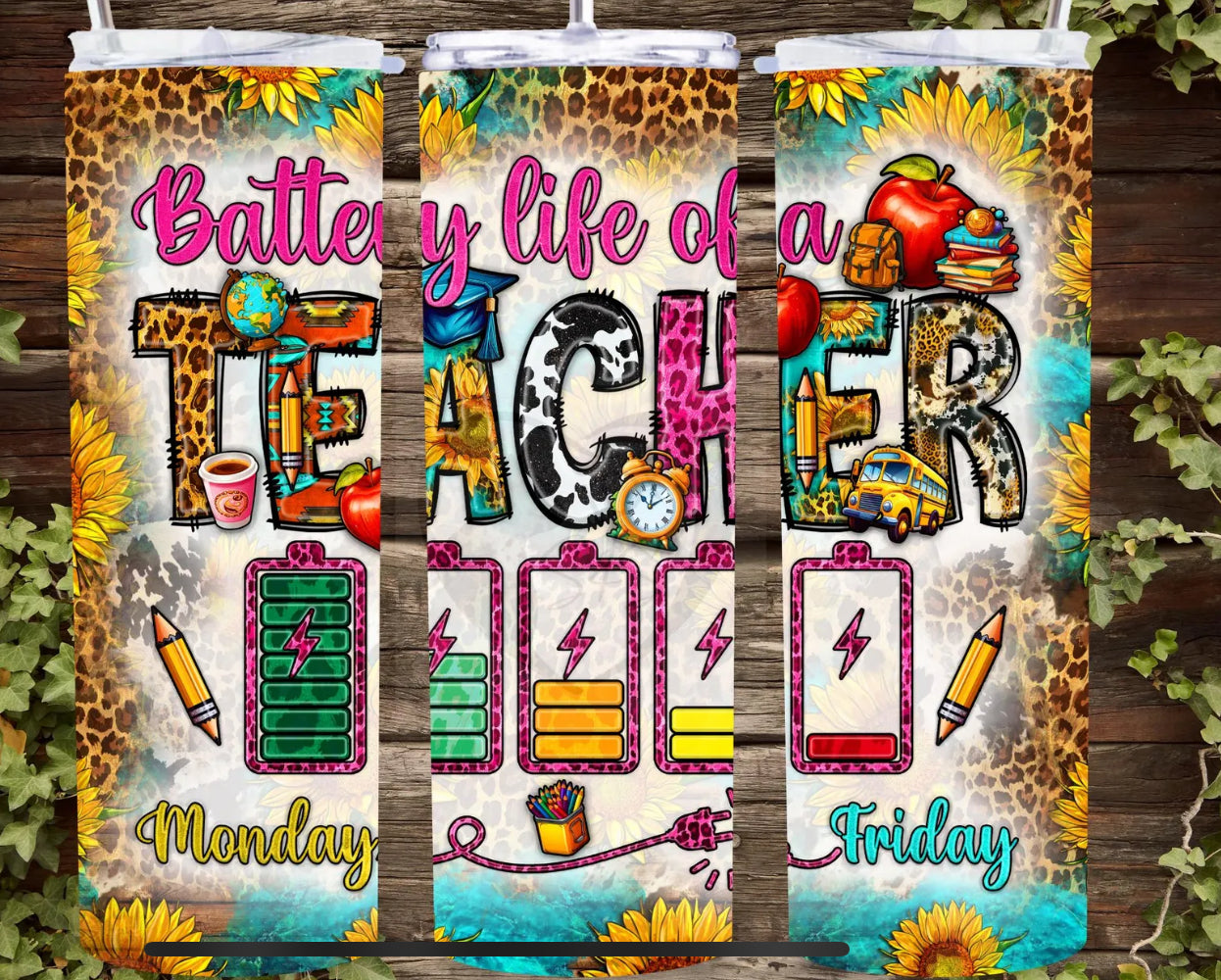 Teacher battery tumbler