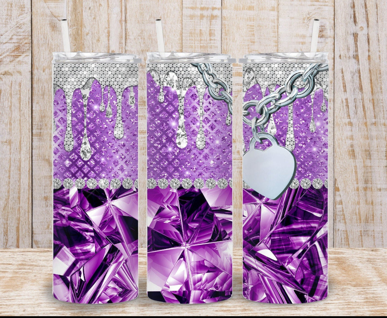 Purple Bling Tumbler
