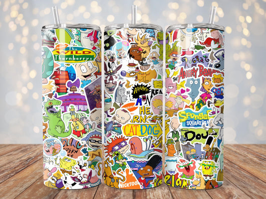 Throwback Cartoon Tumbler