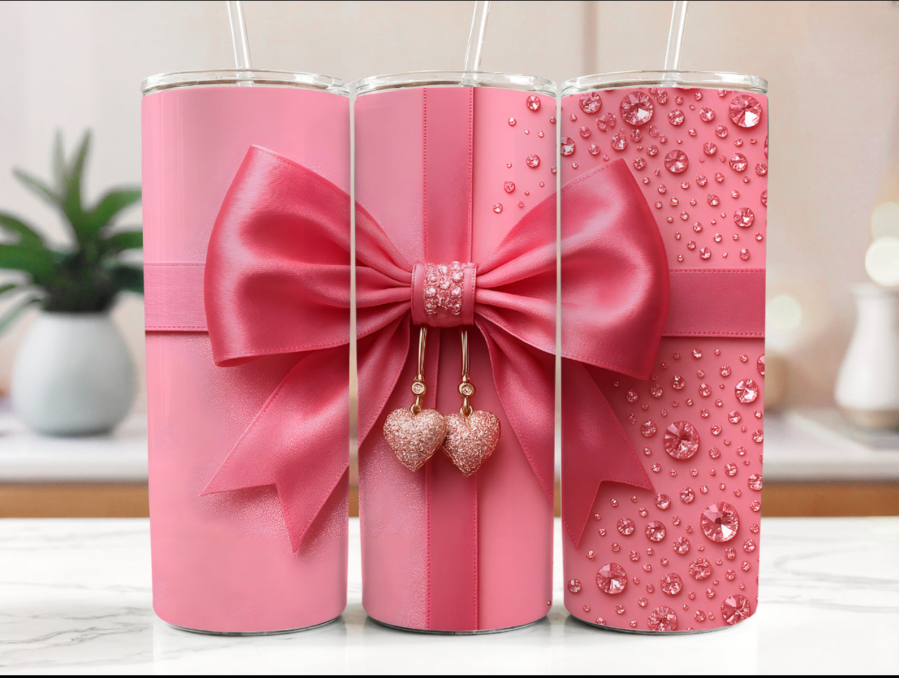 Pink Bow Tumbler