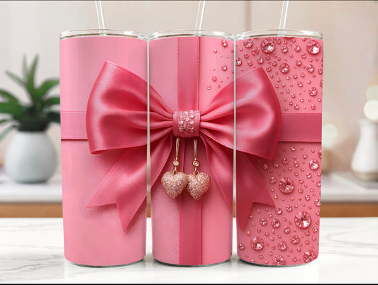 Pink Bow Tumbler