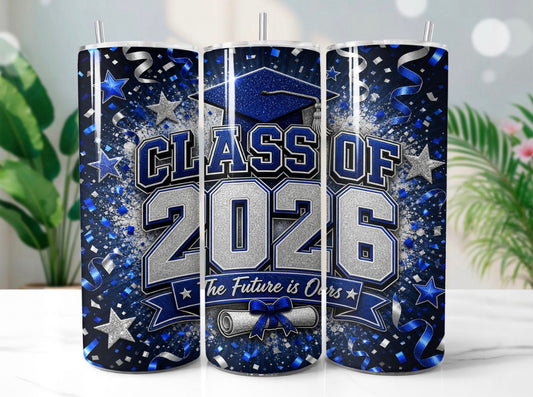 Blue and Silver Grad