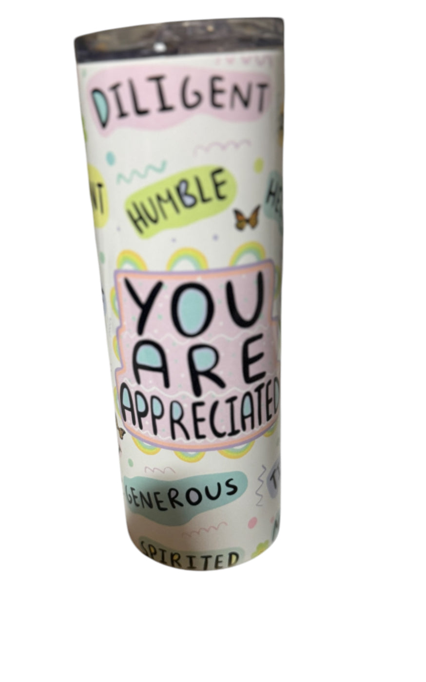 Affirmation tumbler